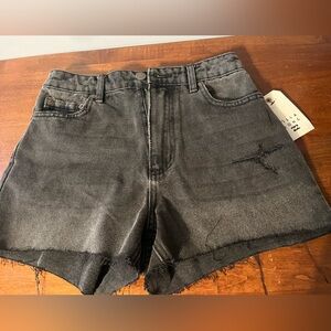 NWT Billabong Black Faded Denim Shorts